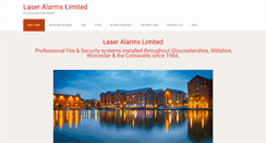 Desktop Screenshot of laser-alarms.com