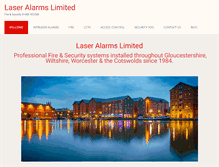 Tablet Screenshot of laser-alarms.com